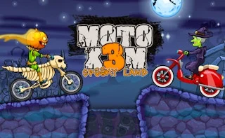 Moto X3M: Spooky Land - Juego Online Gratis